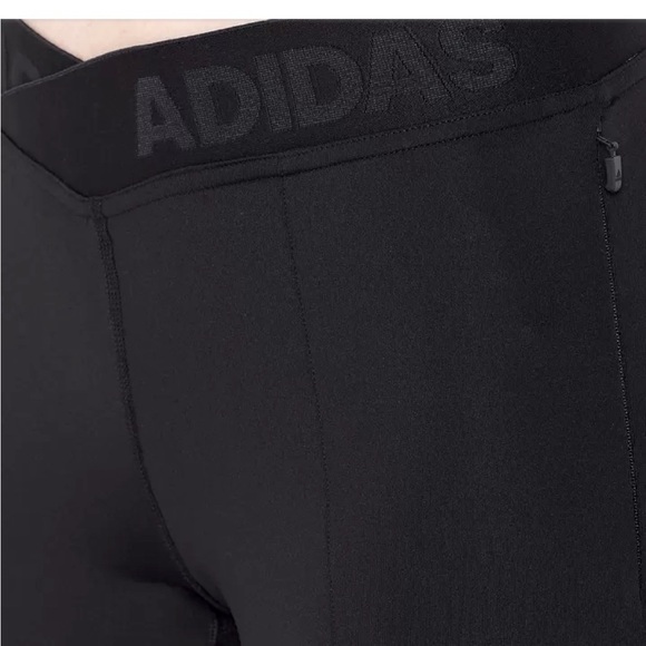 NWOT Adidas Alphaskin Utility Leggings with Zip Pockets and Mesh Detail Large - Picture 7 of 11